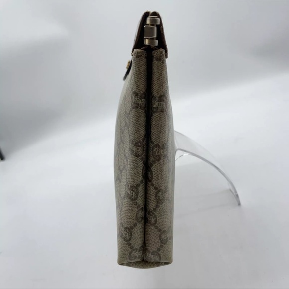 Authentic Gucci GG plus Beige/ Brown Clutch Bag GUC - Picture 5 of 15